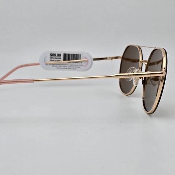Paula Creamer Bliss Gold Frame Gold Mirror TrueBlue Lens Golf Aviator Sunglasses